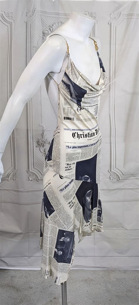 dior x john galliano newsprint dress|John Galliano designs for Dior.